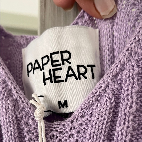 Elegant Lavender Midi Crochet Dress - Picture 7 of 7